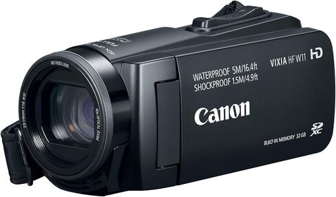 كاميرا فيديو Canon VIXIA HF W11 مع ذاكرة مدمجة (32 جيجابايت)، مقاومة للماء، مقاومة للصدمات، تكبير بصري 40X وديناميكي 60X (متجددة) in Kuwait