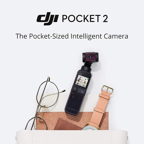 مجموعة DJI Pocket 2 Gimbal Creator مع حزمة بطاقة MicroSD سعة 128 جيجابايت V30 A2 (عنصران) in Saudi Arabia