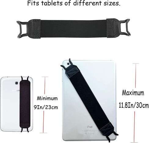 Hand Strap for 9-11 Inch Tablet, Strap for iPad/iPad Pro/iPad Air/Kindle, Tablet Handle Grip, High-Elasticity Versatile Hand Strap Lightweight Finger in Saudi Arabia