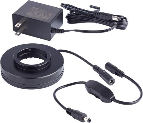 AmScope - 60 مصباح حلقة LED للمجاهر ذات العدسة الواحدة - درجة حرارة اللون المتوازنة في ضوء النهار 6500K - RLH756L-6500K in Kuwait