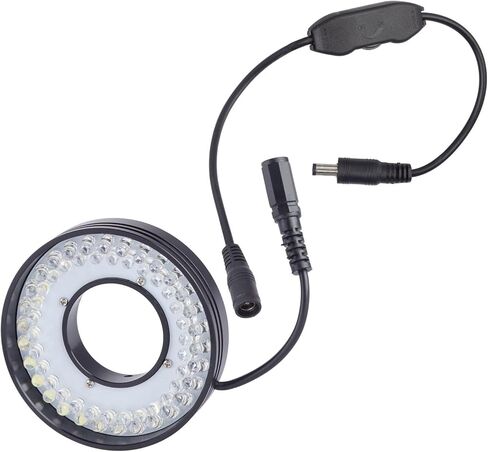 AmScope - 60 مصباح حلقة LED للمجاهر ذات العدسة الواحدة - درجة حرارة اللون المتوازنة في ضوء النهار 6500K - RLH756L-6500K in Kuwait