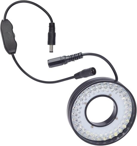 AmScope - 60 مصباح حلقة LED للمجاهر ذات العدسة الواحدة - درجة حرارة اللون المتوازنة في ضوء النهار 6500K - RLH756L-6500K in Kuwait