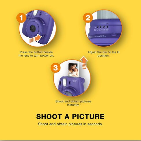 Fujifilm Instax Mini 8 Instant Film Camera (Grape) (Renewed) in Saudi Arabia