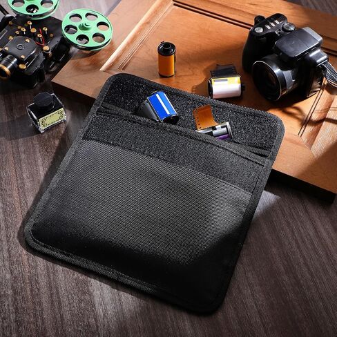 2 Pieces Filmguard Bag Medium Storage Carrying Case Bag Xray Proof Bags Film X-Ray Protector Bag Radiation-resistant Bag for Photographers Tourists Travelers, Black in Saudi Arabia