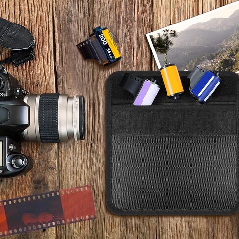 2 Pieces Filmguard Bag Medium Storage Carrying Case Bag Xray Proof Bags Film X-Ray Protector Bag Radiation-resistant Bag for Photographers Tourists Travelers, Black in Saudi Arabia