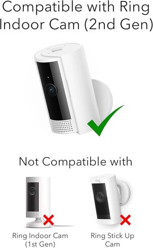 مصباح فاسرستين 3 في 1، شاحن وتركيب - متوافق مع كاميرا Ring الداخلية (الجيل الثاني) - يأتي مع حافظة مقاومة للماء (كاميرا Ring غير متضمنة) in Kuwait