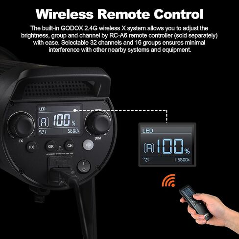 Godox SL-150WII SL150WII 5600K 150W High Power LED Studio Light, CRI96+ TLCI97+, Ultra Silent Fan with Bowens Mount for Studio,Shooting,Location,Interview Lighting in Saudi Arabia