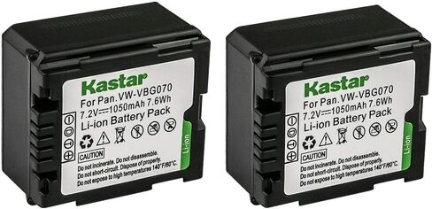 Kastar 2-Pack Battery Replacement for Panasonic HDC-TM20, HDC-TM20K, HDC-TM20K8, HDC-TM20R, HDC-TM20S, HDC-TM30, HDC-TM200, HDC-TM300, HDC-TM300K, HDC-TM300P, HDC-TM300PC, HDC-TM350, HDC-TM650 in Saudi Arabia