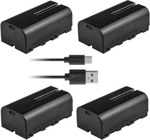 Kastar NP-F570T USB-C Battery 2-Pack Replacement for ZEAPON PONS Motorized Pan Head, Glide Gear PTH 360 Video Camera Smartphone Wireless Motorized Pan and Tilt Tripod Head in Saudi Arabia