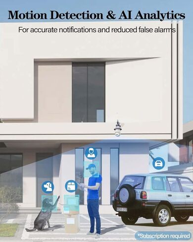 MUBVIEW Light Bulb Security Camera Outdoor Waterproof, 5GHz/2.4GHz WiFi Wireless Light Socket Security Camera, 2K Bulb Camera with Color Night Vision AI Human Detection, Compatible with Alexa in Kuwait