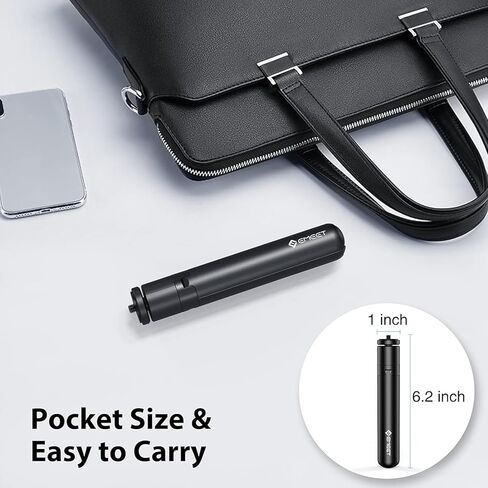 حامل ثلاثي لكاميرا الويب، حامل ثلاثي صغير لكاميرا الويب الاحترافية EMEET، محمول وخفيف الوزن، ارتفاع قابل للتعديل من 5.7 إلى 12.2 بوصة، استخدام مستقر، متوافق عالمي مع معظم كاميرات الويب/الهواتف/GoPros/الكاميرات بدون مرآة in Kuwait