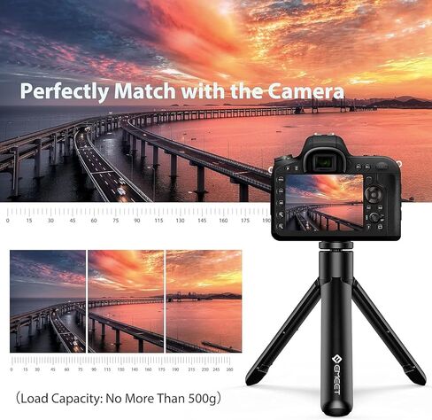 حامل ثلاثي لكاميرا الويب، حامل ثلاثي صغير لكاميرا الويب الاحترافية EMEET، محمول وخفيف الوزن، ارتفاع قابل للتعديل من 5.7 إلى 12.2 بوصة، استخدام مستقر، متوافق عالمي مع معظم كاميرات الويب/الهواتف/GoPros/الكاميرات بدون مرآة in Kuwait