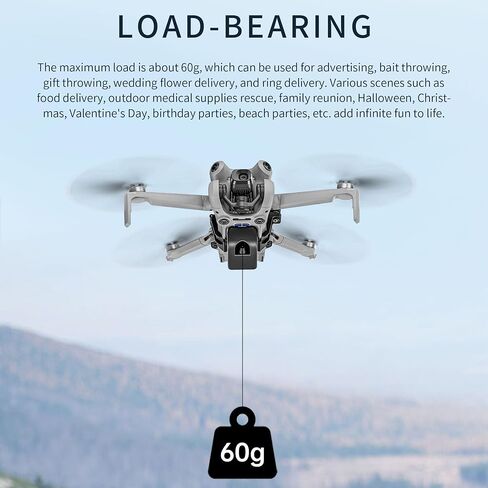Airdrop System for DJI Air 3 Drone Accessories,Thrower Payload Dropper Transport Device Wedding Ring Gift Deliver Life Rescue (For Dji Air 3) in Saudi Arabia