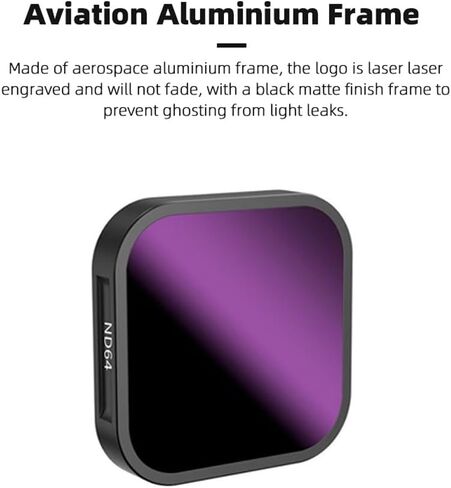 6 عبوات من الأشعة فوق البنفسجية CPL ND8 ND16 ND32 ND64 لـ Gopro Hero 12 /Hero 11/Hero 10/Hero 9 ملحقات كاميرا الحركة محايدة الكثافة مجموعة مرشح المستقطب، مجموعة مرشح CPL/ND حامي لـ GoPro Hero in Kuwait