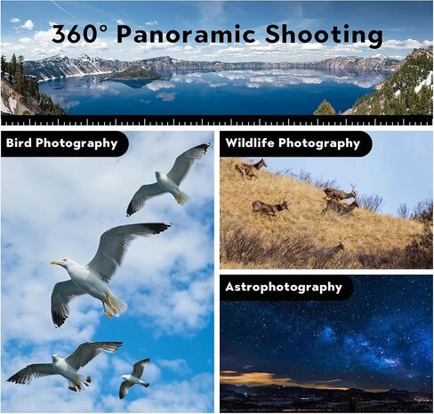 رأس Fotopro E-9H Gimbal، رأس حامل ثلاثي من الألومنيوم للتصوير الفلكي للحياة البرية، رأس سائل عالي التحمل أقصى تحميل 30 كجم/66 رطلاً in Saudi Arabia