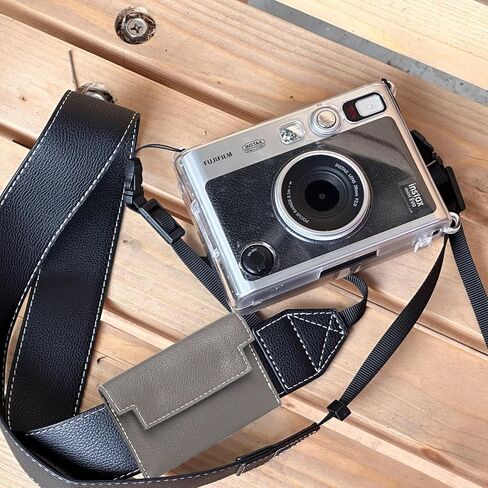 CAIYOULE Camera Shoulder Strap for fuji Instax Mini Series Instant Camera | Camera Shoulder Strap for Fujifilm Instax Mini Evo/SE/13/12/11/99/7+ Instant Camera Case, with Mini 3" Photo Storage Pouch in Saudi Arabia