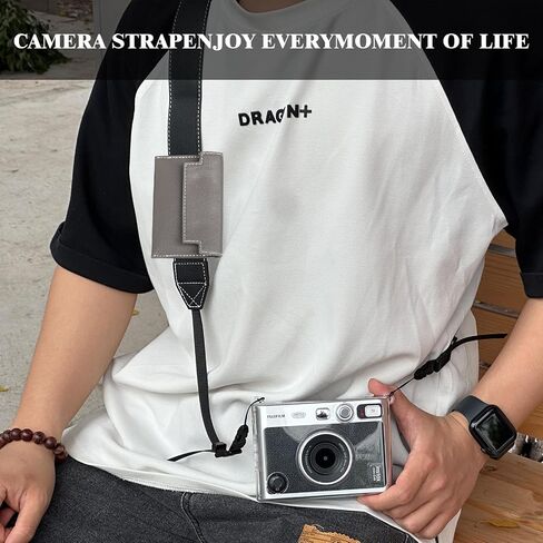 CAIYOULE Camera Shoulder Strap for fuji Instax Mini Series Instant Camera | Camera Shoulder Strap for Fujifilm Instax Mini Evo/SE/13/12/11/99/7+ Instant Camera Case, with Mini 3" Photo Storage Pouch in Saudi Arabia
