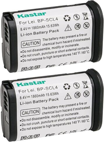 Kastar 1-Pack Rechargeable Li-ion Battery Replacement for Leica BP-SCL4 (16062) Battery, Leica BC-SCL4 Charger, Leica S, Leica Q2, Leica SL Series, Leica SL Typ 601 Camera in Saudi Arabia