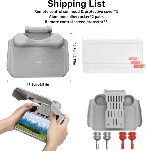 O'woda Mini 3 Pro/Mini 3 Sun Hood for DJI RC - Adjustable Remote Controller Protective Cover for DJI Mini 3 / Mini 3 Pro - Compatible with DJI RC Accessories in Saudi Arabia