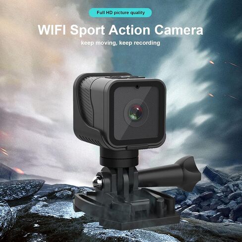 Sport Action Camera, CS03 Hotspot WiFi Cameras 1080P 16/9 Outdoor Video Camera for Vlog, Mini Portable Camera Sports Camera with Built in Microphone for Vlogging Traveling in Saudi Arabia