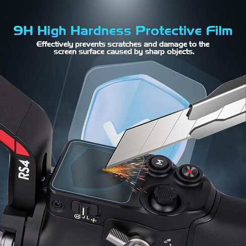 Screen Protector Film for DJI RS 4/RS 4 Pro/RS 3/RS 3 Pro Anti-scratch Tempered Glass LCD Display Film 9H Hardness Protective Film Cover(2 Pack) in Kuwait