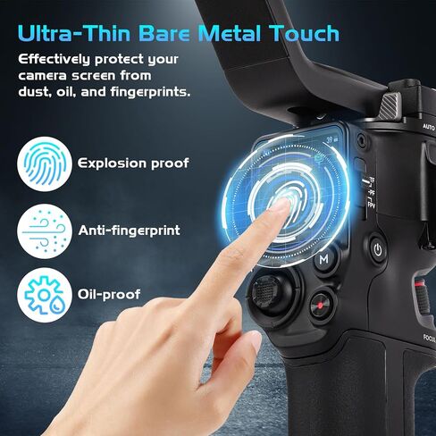 Screen Protector Film for DJI RS 4/RS 4 Pro/RS 3/RS 3 Pro Anti-scratch Tempered Glass LCD Display Film 9H Hardness Protective Film Cover(2 Pack) in Kuwait