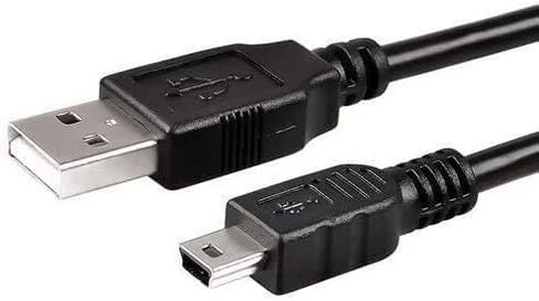 كابل USB بديل UC-E4 UC-E15 UC-E19 سلك شحن مزامنة بيانات الكاميرا 5Pin متوافق مع Nikon J1 J2 J3 V2 D600 D610 D7000 D3S D300S D3000 D3X D60 D3 D40 D80 D2Xs والمزيد (3.9 قدم/أسود) in Kuwait