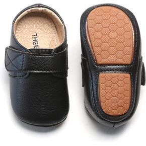 THEE BRON Infant Toddler Baby Soft Sole Leather Shoes for Girls Boys Walking Sneakers