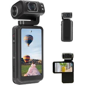 5K Pocket Camcorder Ultra HD, 36MP Handheld WiFi Video Camera, 3.5in IPS Touch Screen, 10X Digital Zoom, Infrared Night Vision, YouTube Portable Pocket Camera for Vlogging Travel