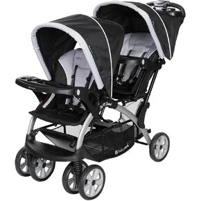 Baby Trend Sit N' Stand® Double 2.0 Stroller, Dash Black