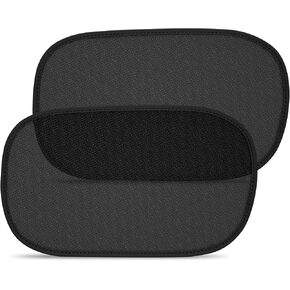 DIZA100 Car Window Shade for Baby, 2 Pack Car Sun Shade Window Baby 20"x12" with Cartoon Animals Sun and UV Protection for Baby/Kids Suction Cups