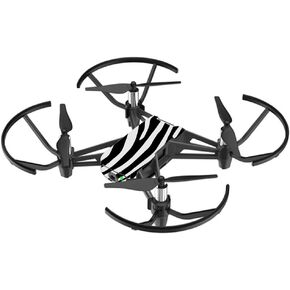 MightySkins Skin Compatible With DJI Ryze Tello Drone - Black Zebra | Protective, Durable, and Unique Vinyl Decal wrap cover | Easy To Apply, Remove, and Change Styles | Made in the USA