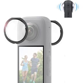 PULUZ Upgrade Optical Glass Material For Insta360 X3 Sticky Lens Guard Action Camera Accessories for 360X3 Lens Protective Cover Cap