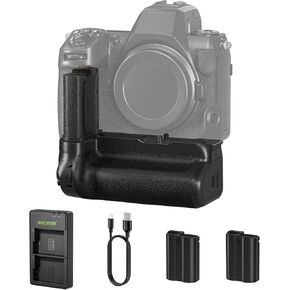 NEEWER MB-N12 Replacement Vertical Battery Grip for Nikon Z8 with 2 Pack EN-EL15c 2400mAh Replacement Batteries & USB Dual Channel Charger Set, Hot Swappable Vertical Shooting Extended Power
