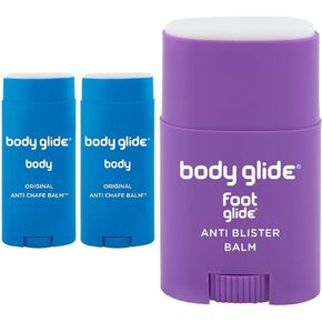 Body Glide Original Anti Chafing Stick Balm0.8oz: cream in stick form to prevent rubbing leading to chafing & raw skin. Use for arm, chest, butt, ball & thigh chafing