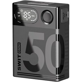 SWIT OMNI-50S V Mount Battery, 50Wh 3.45Ah 14.4V, Mini V Lock Battery with 100W BP, D-TAP, 65W USB-C, 5V─2A USB-A and 5V─2A DC Port, OLED Screen, for Camera, Camcorder, Monitor, Filmmaker