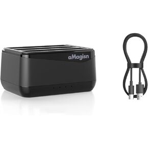 Battery Charging Hub for Insta360 X4 X 4 with Charge Cable MicroSD Card Slots