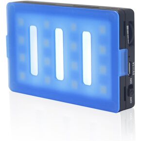 LUX-1600 Mini LED Video Light Panel On Camera Light Portable CRI95 Bi-Color with 16 LED Dimmable Bulbs for DSLR Camera Mobile Phone Camcorder Lighting