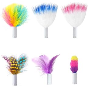 ORSDA 2in1 Interactive Toys for Indoor Cats, Timer Auto On/Off, Cat Toy Balls & Ambush Electronic Cat Mice Toy for Entertainment with 6pcs Feathers, Dual Power Supplies