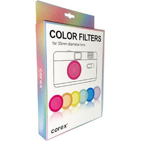 COREX Film Camera Color Filters - Designed for Corex CH1 Half Frame Camera & Compatible with Camera with 35mm Diameter Lens