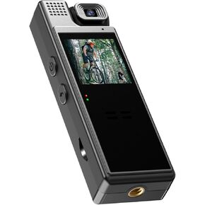Andoer 4K UHD Mini Body Camera with Audio and Video Recording 180°Lens Rotatable 6 Hour Battery Life Video Camera with 1.3in TFT Screen Night Vision Motion Detection for Daily Record Service