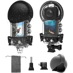 Waterproof Housing Case for Insta360 X4,50M Dive Case Protective Underwater Shell with Bracket Mount Adapter Accessories