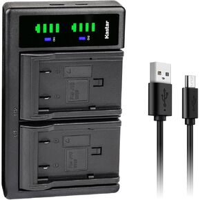 Kastar LTD2 USB Battery Charger Replacement for JVC GZ-MG30AA GZ-MG30AC GZ-MG30E GZ-MG30EK GZ-MG30EX GZ-MG30EY GZ-MG30EZ GZ-MG30U GZ-MG30US GZ-MG31 GZ-MG31AC GZ-MG31U GZ-MG31US