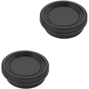 2 Pack Rear Lens Cap and Camera Body Cap Cover Kit for SR-1 SR-2 SR-7 SR-T 101 XK XM X-1 XE-5 XE XE-1 XE-7 XD XD-7 XD-11 XG XG-7 XG-M X-300 X-370 and More Minolta Rokkor MD MC SR Mount Camera Lens in Saudi Arabia