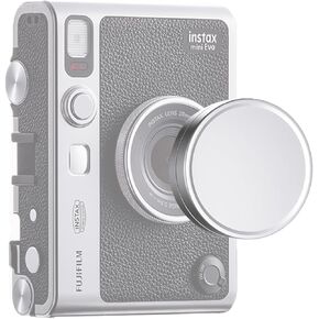 Lens Cap Cover for Fujifilm Instax Mini EVO Instant Camera, Lens Cover with Flocking Internal, Anti-Scratches Aluminum Accessories for Fuji Instax Mini Evo