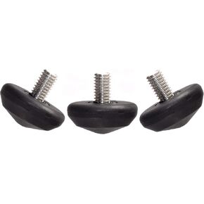Leofoto LS-40 Set of 3 44.5mm Diameter Universal 3/8" Rubber Tripod Feet Stainless Steel Connectors Non-Slip Replacement for LS-362C