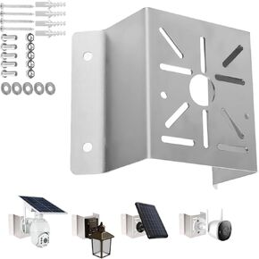 Exterior Wall Corner Mount Bracket Stainless Steel for Surveillance Systems, Corner Mount Holder for Security Cameras Installing to Reach A Wider View Angle,Metal Bracket for General use