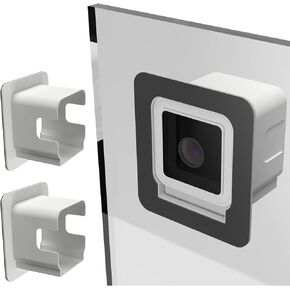 Angled Window Mount Compatible with Wyze Cam v4 Cam V3, 20 Degrees Tilt ( Up/Down/Left/Right ), Through Window Use Cam v3 v4 , Helps You Watch Front Yard and Driveway ( Black/Pack of 1)