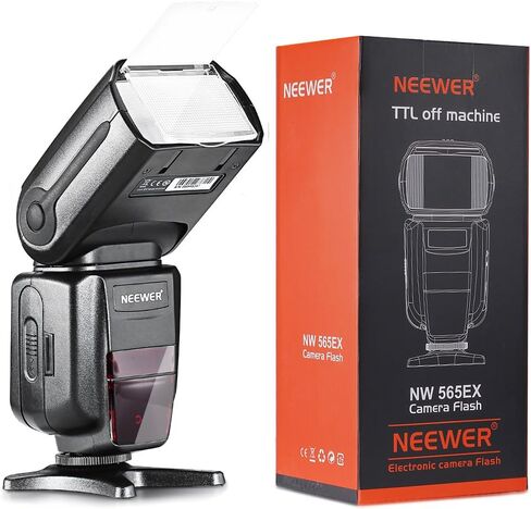 Neewer NW565EX E-TTL Slave Flash Speedlite with Flash Diffuser for Canon 5D Mark III,5D Mark II,7D,30D,40D,50D,300D,350D,400D,500D,550D,600D,700D,1000D,1100D and Other Canon DSLR Cameras in Saudi Arabia