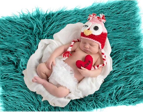 Yinuoday 2PCS Newborn Baby Photography Props DIY Newborn Wraps Photography Mat Blanket for Baby Boys and Girls in Kuwait